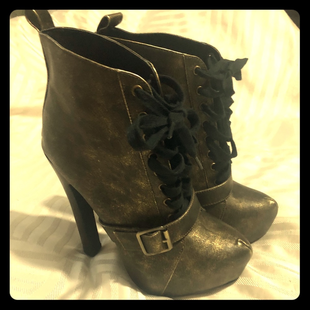 Colin Stuart Lace Up Booties